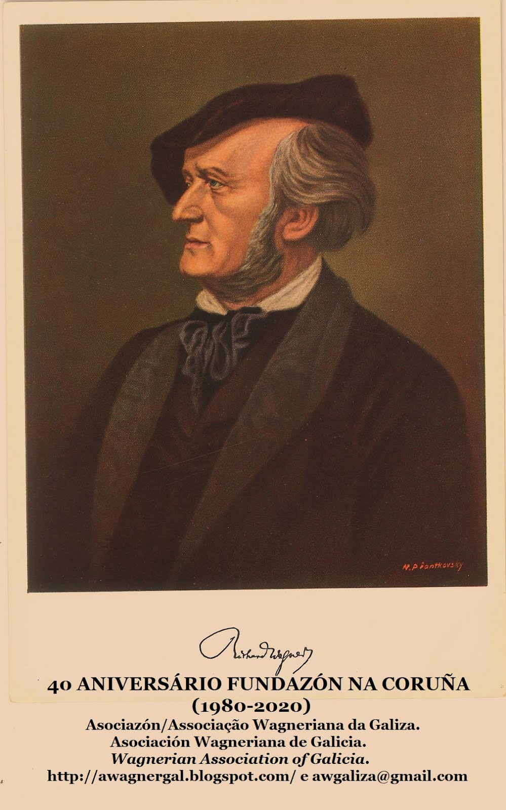 40 ANIVERSÁRIO DA FUNDAZÓN NA CORUÑA DA ASOCIAZÓN WAGNERIANA DA GALIZA (1980-2020)