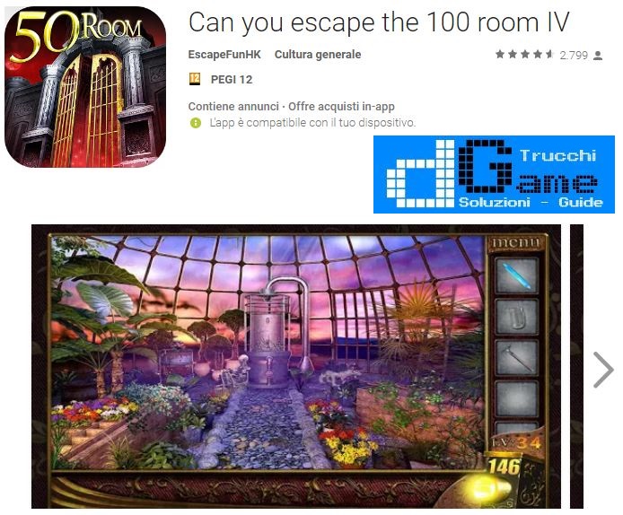 Soluzioni Can you escape the 100 room IV (4)