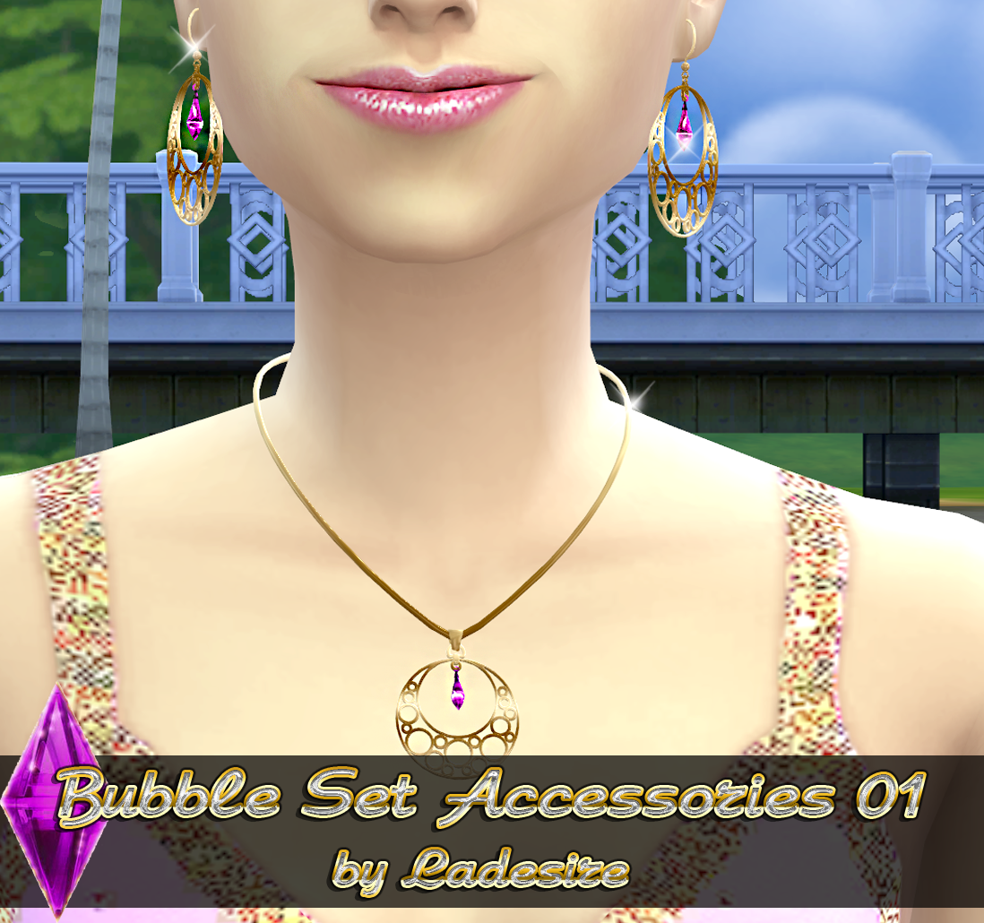 Ladesire's creative corner) The Sims 4 Bubble Set Accessories 01 by