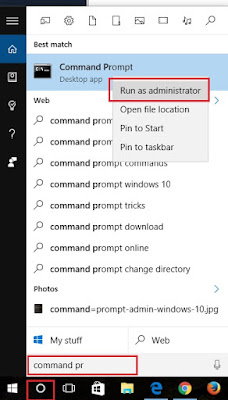 how to access the administrator command prompt