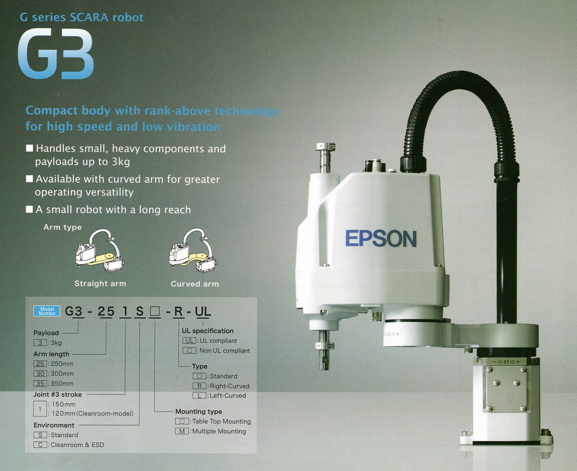 G3 Series EPSON Robots Robotics University