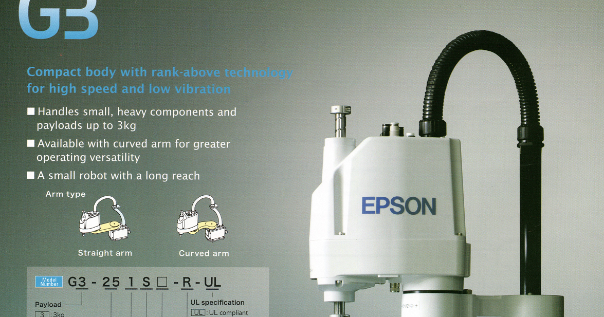 G3 Series EPSON Robots Robotics University