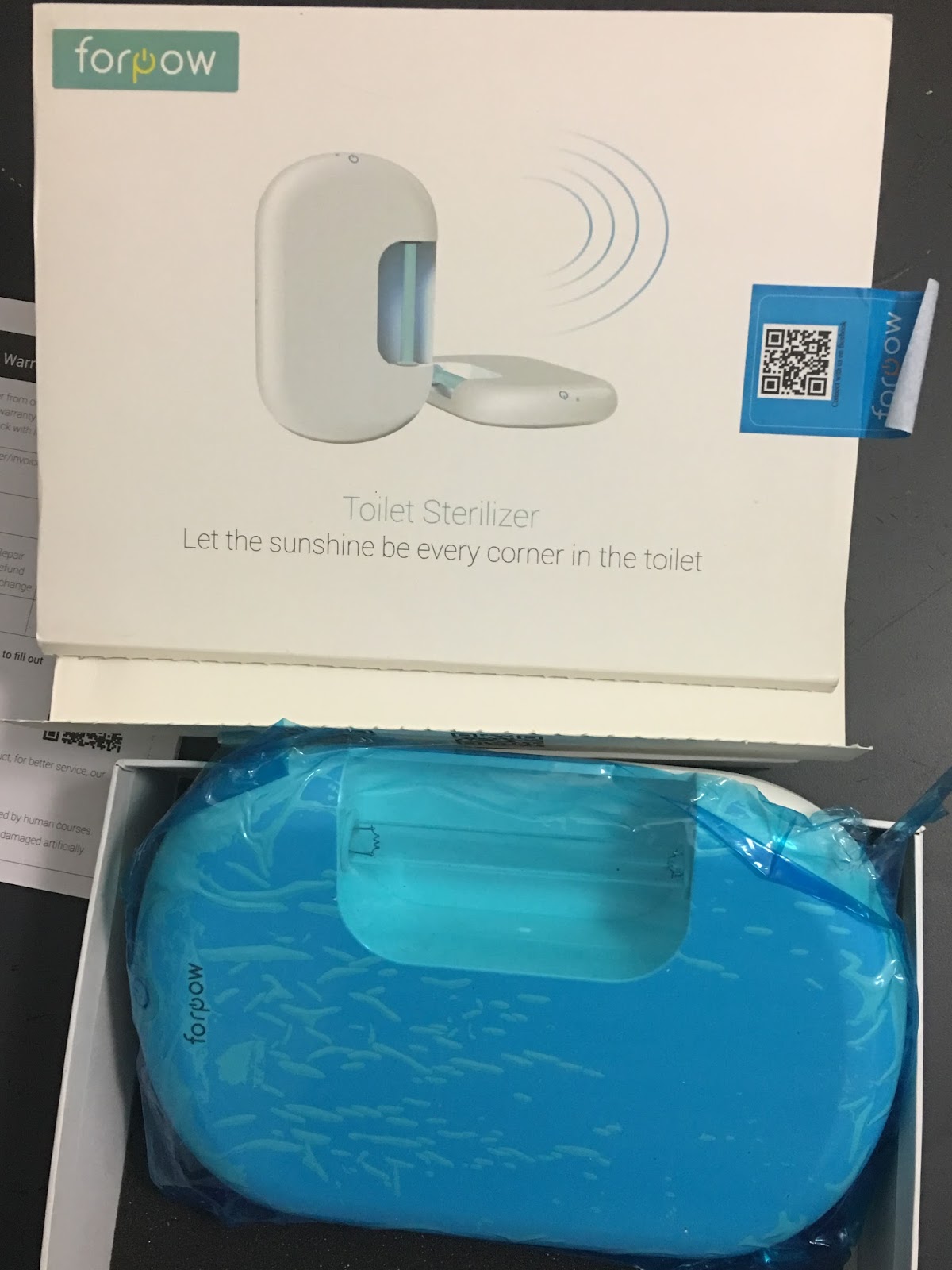 Freebies in Mailbox Forpow UV Toilet Sterilizer Review