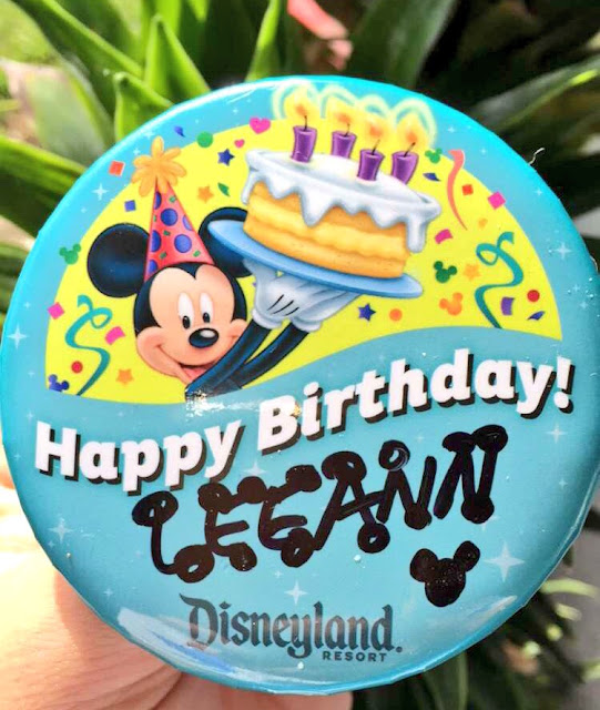 Disneyland Birthday Button