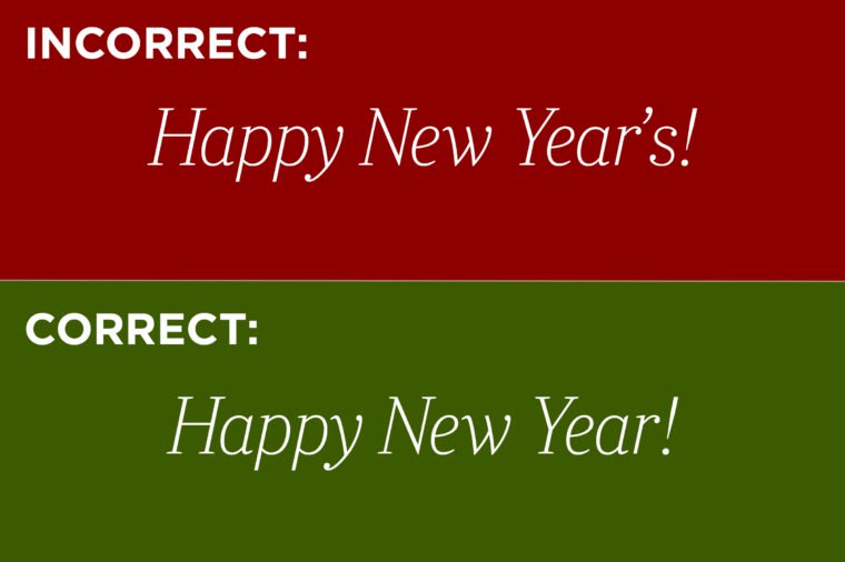 Happy New Year’s? Happy New Years?