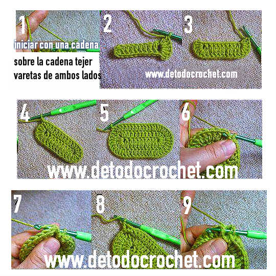 tutorial en fotos de escarpines crochet