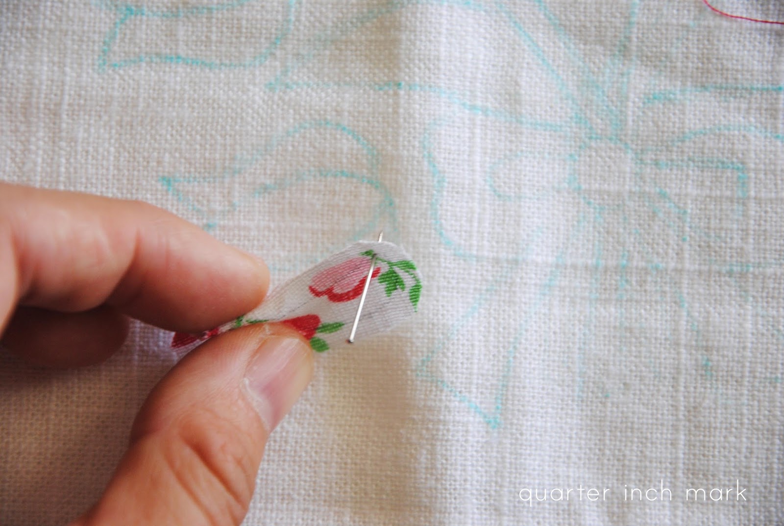 1/4" mark A simple tutorial About Hand Applique