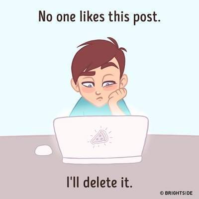 Ilustrasi yang Menggambarkan Seseorang Kecanduan Sosial Media Ilustrasi yang Menggambarkan Seseorang Kecanduan Sosial Media