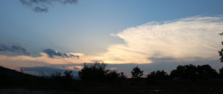 Early evening sky as we relax on the balcony Early evening sky as we relax on the balcony
