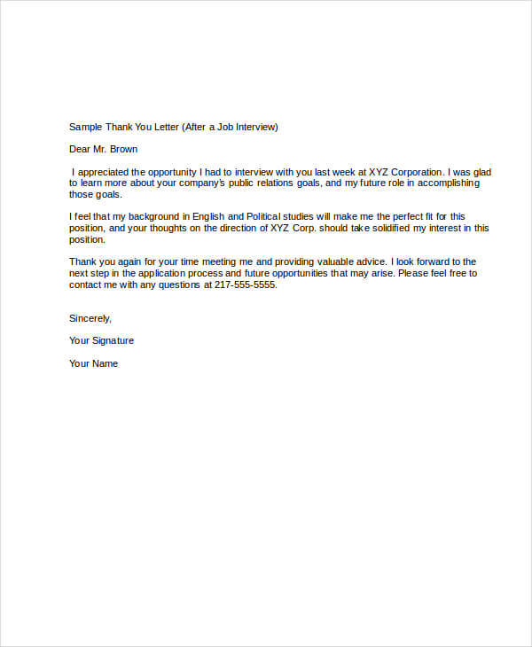 How To Write A Thank You Letter After An Interview How To Write A Thank You Letter After An Interview