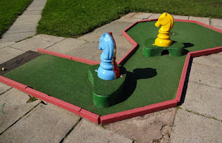 Crazy Golf course at Haigh Woodland Park in Wigan Crazy Golf course at Haigh Woodland Park in Wigan