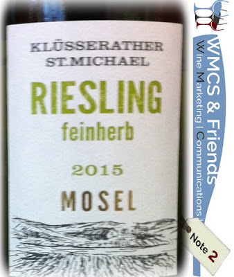 Klüsserather St. Michael Riesling feinherb 2015 Rewe - Test und Bewertung deutscher Weißwein