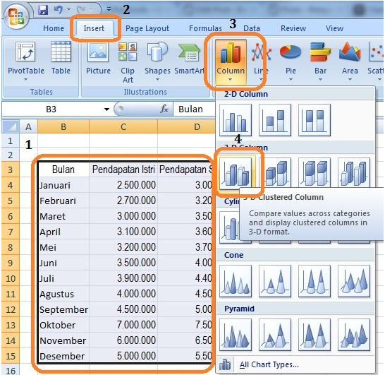 Cara Ngeblok Di Excel