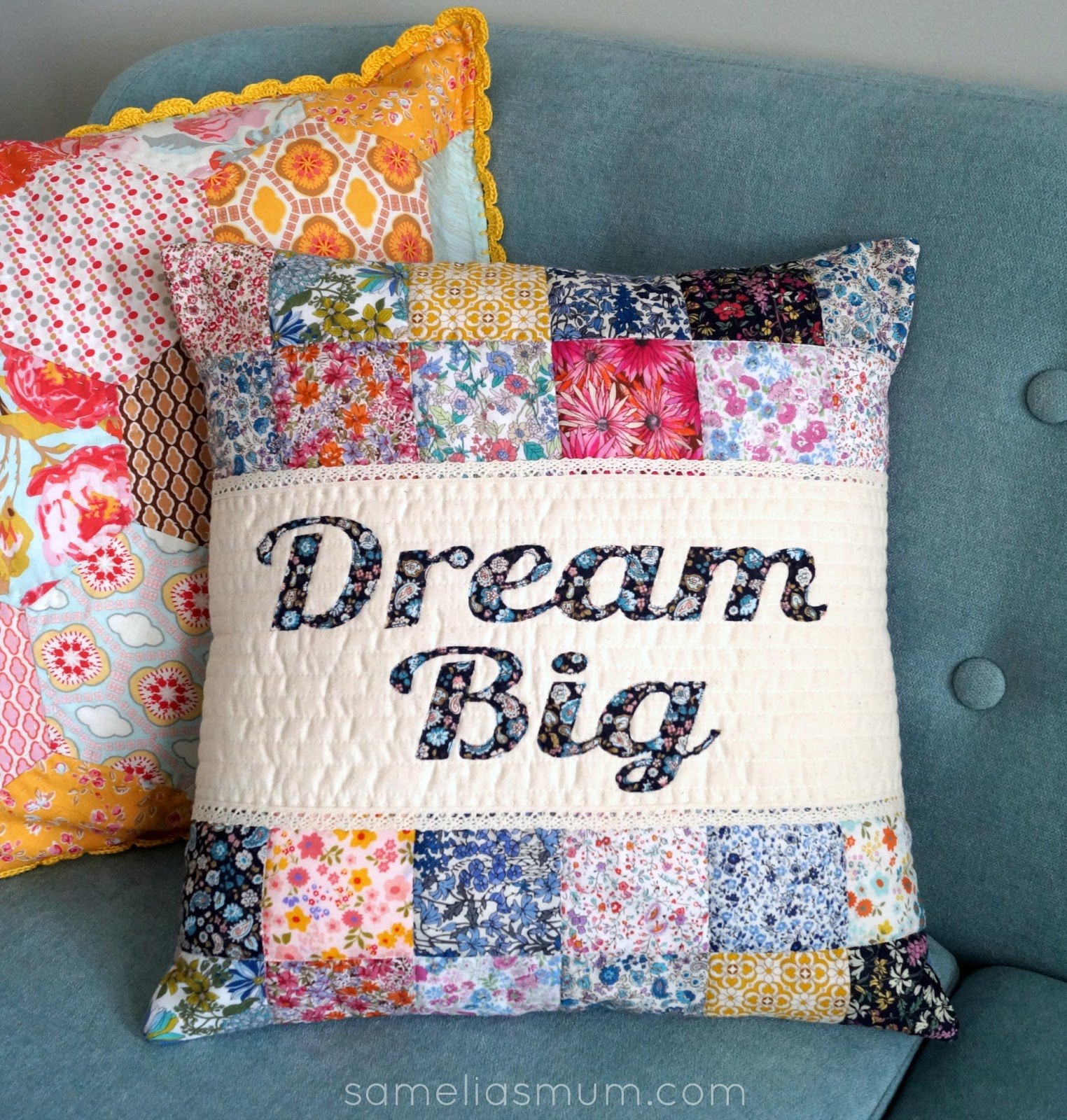 Dream Big Quilted Pillow Samelia's Mum