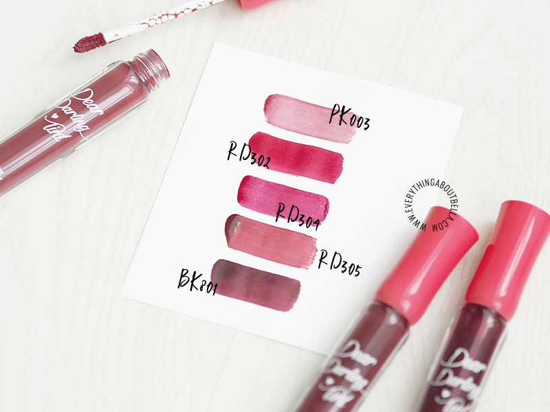 Etude House New Dear Darling Water Gel Tint Review Swatches