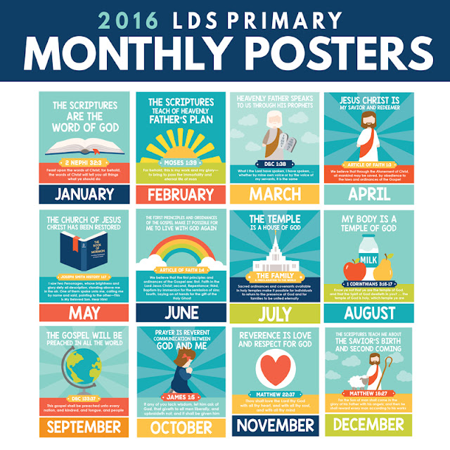 All Things Bright and Beautiful: 2016 Free Primary Printables