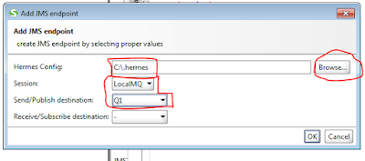 How to use hermes jms in soapui for IBM MQ