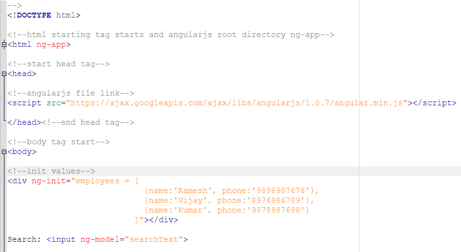 Angularjs Array Binding and Filter Concept ArguTech