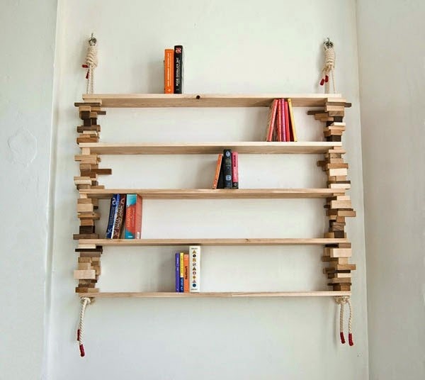 Practical bookcase for home