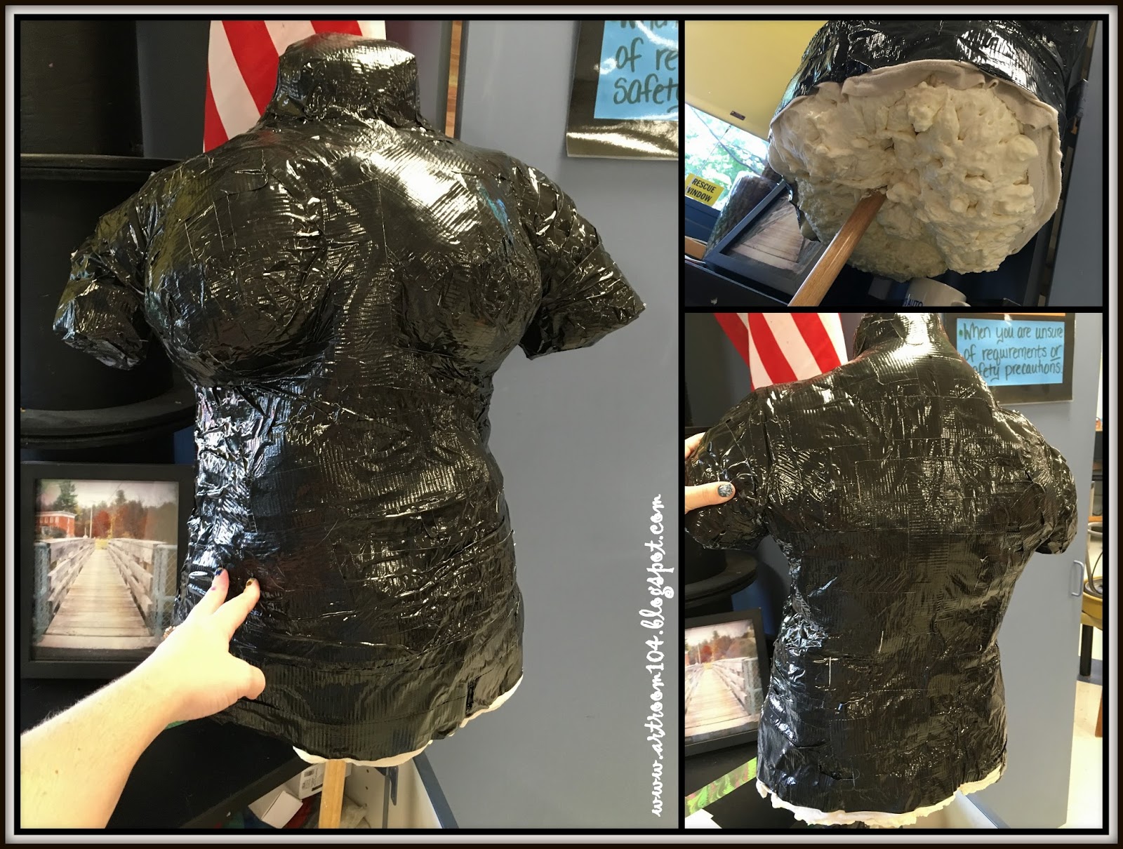 Art Room 104 Fashion Design DIY Duct Tape Mannequins (What to do and