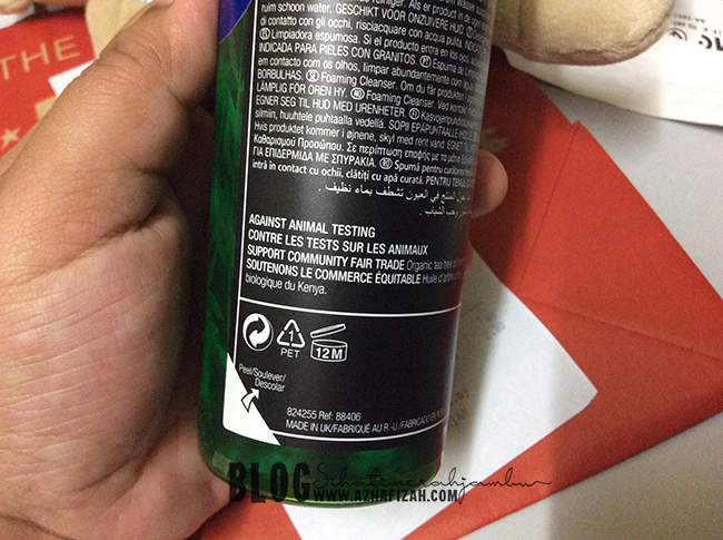 THE BODY SHOP : Tea Tree Skin Clearing Foaming Cleanser http://www.azhafizah.com/