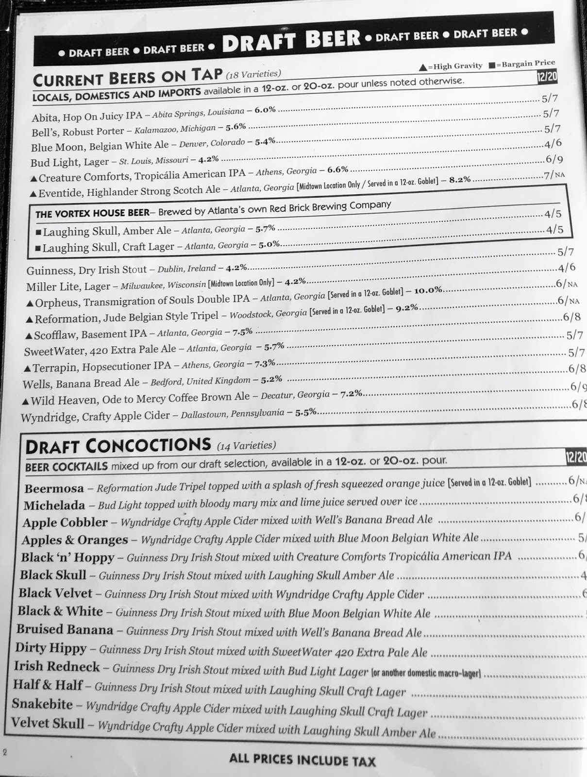 GREAT EATS HAWAII THE VORTEX BAR AND GRILL ATLANTA,