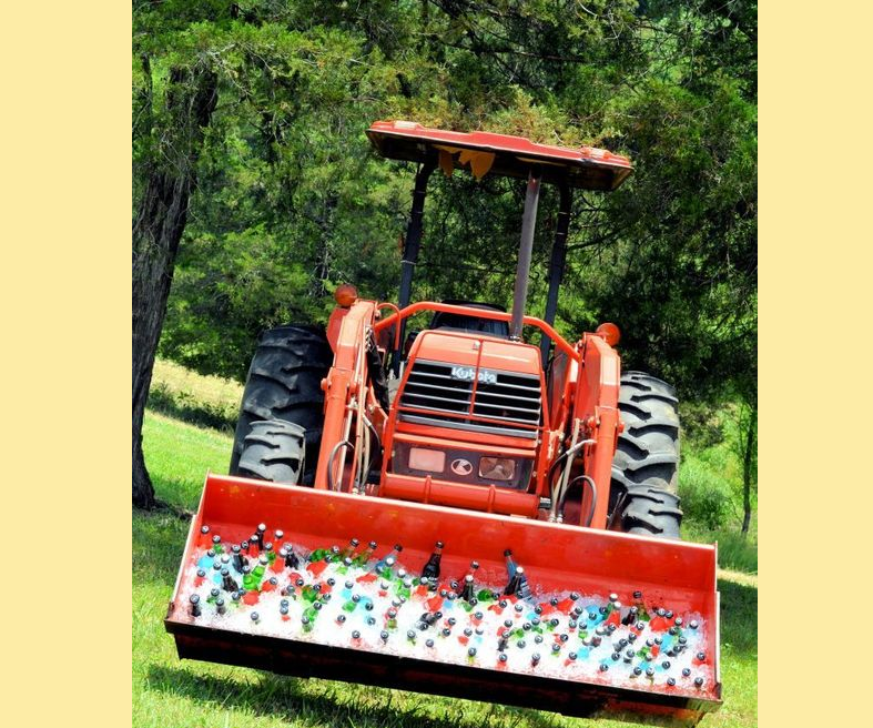 Tractor Wedding Drink Cooler