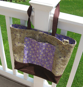Hooked on Needles: Quilted Tote Bags with Zippered Extension ~ Two ...