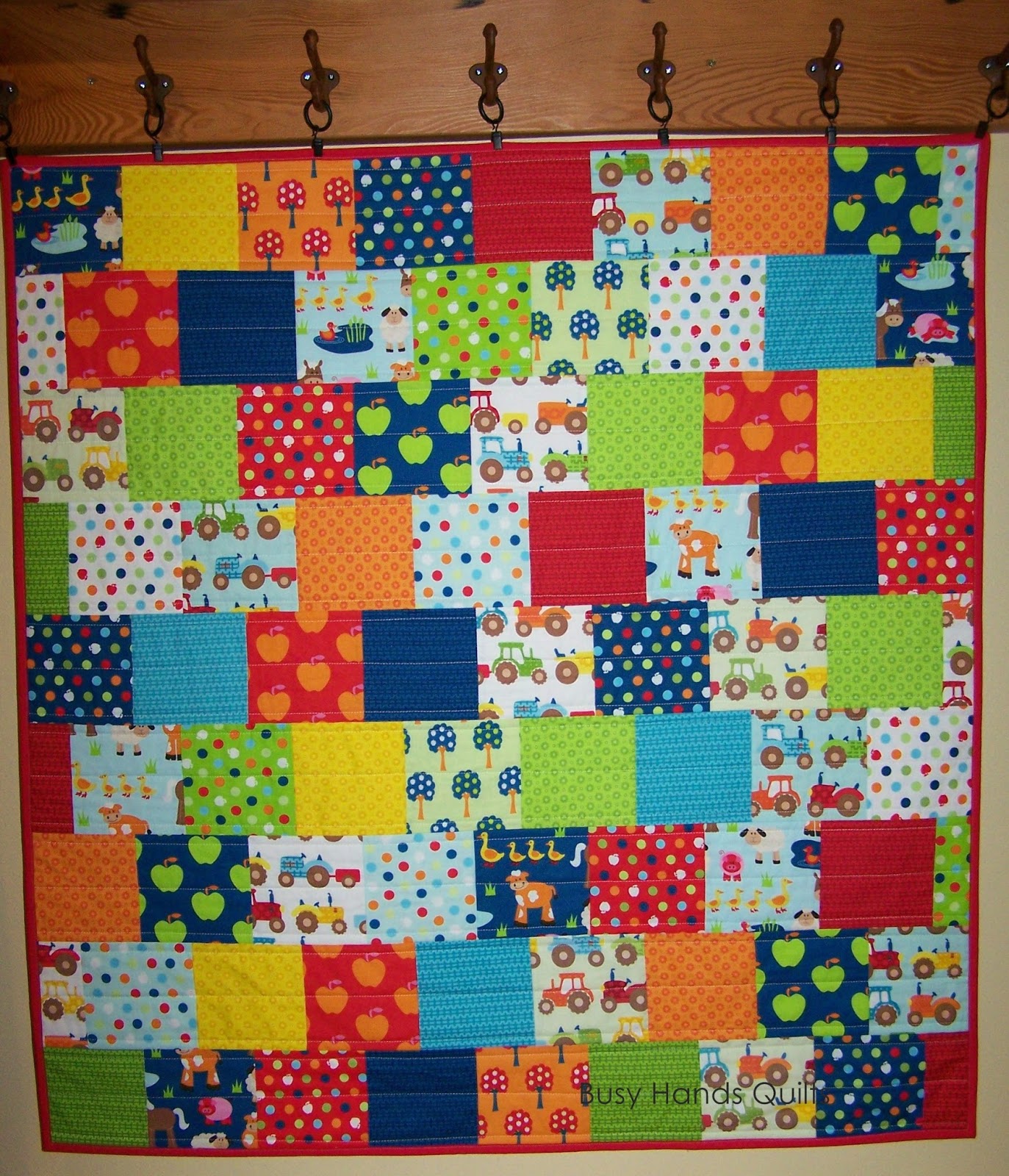 Busy Hands Quilts Apple Hill Farm Baby Quilt {Custom Quilting}