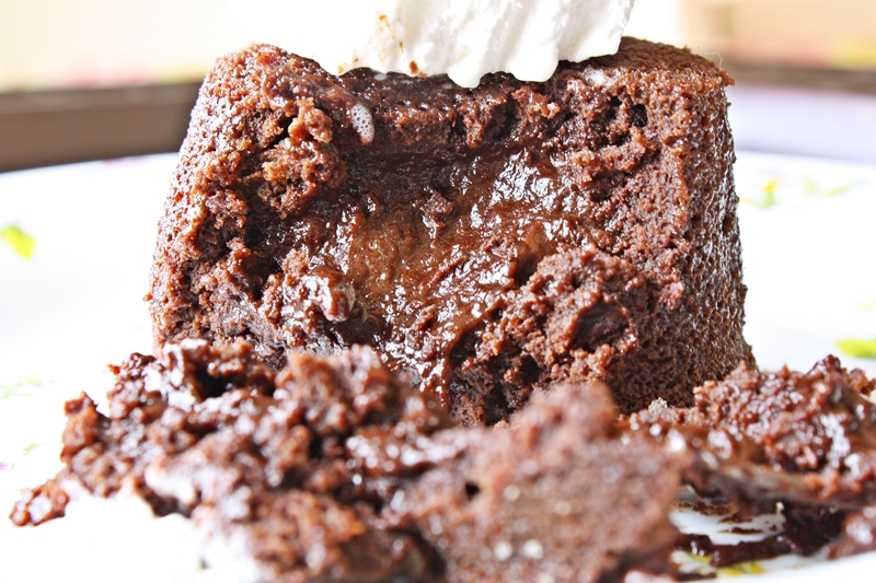 Versatile Vegetarian Kitchen Molten Lava Cake (Using Cocoa powder)