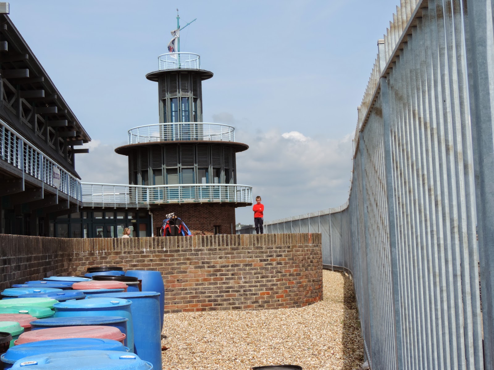 portsmouth watersports centre lookout tower and flagpole barrels for raft building eastern road portsmouth
