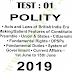 IAS Prelims Test with Solutions by Forum IAS | Download PDF