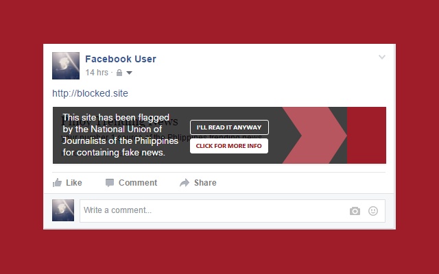 Fakeblok Chrome Extension Flag Fake News on Facebook. Fakeblok Chrome Extension Flag Fake News on Facebook.