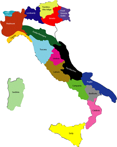 Mapa de Italia Ciudades