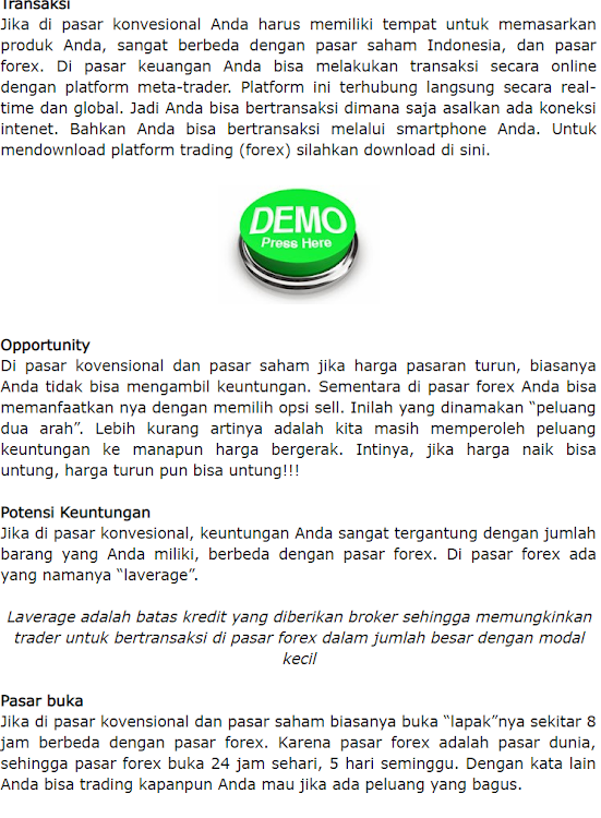 Belajar forex gratis di jakarta