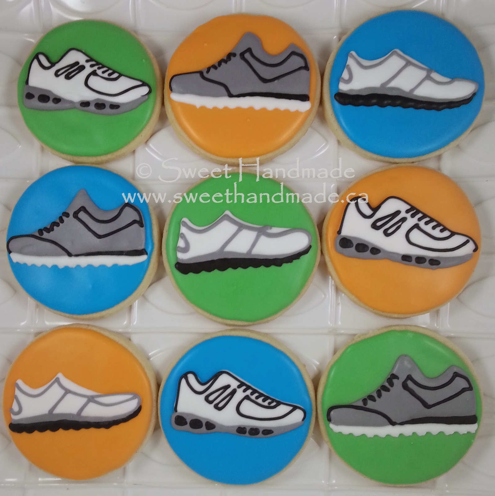 Sweet Handmade Cookies Running Shoe Cookies
