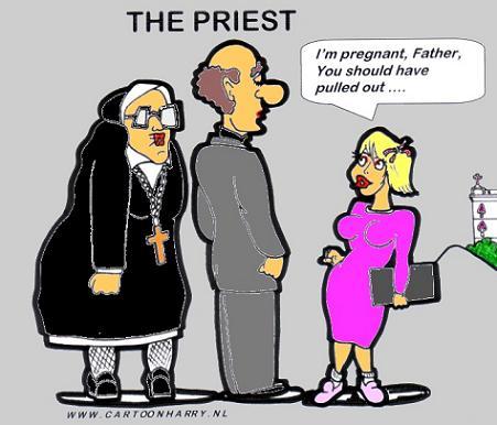 Image result for priest and nun lovers cartoon