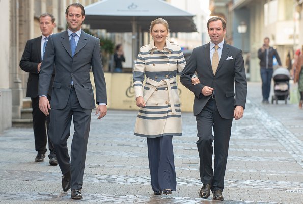 Hereditary Grand Duke Guillaume, Hereditary Grand Duchess Stephanie, Grand Duke Jean and Prince Felix voted for General Election