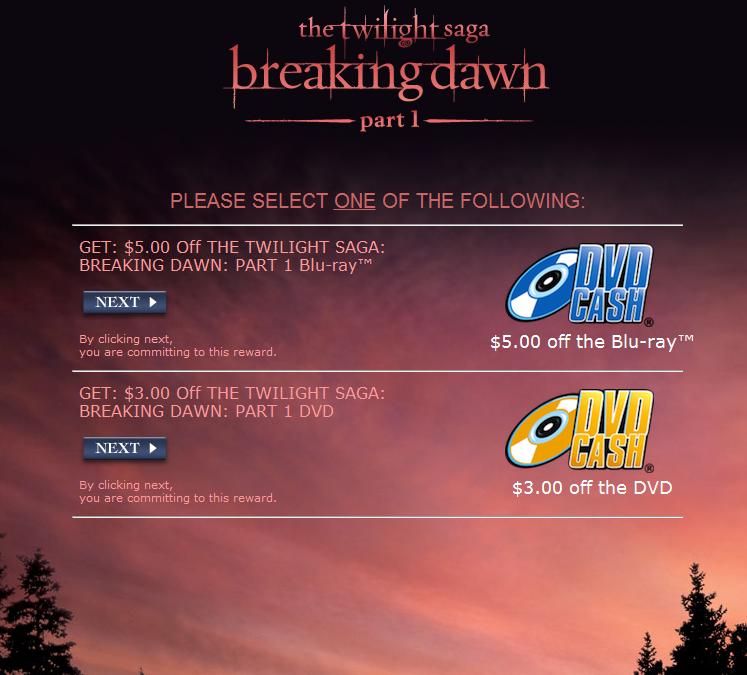 Twilighters Dream Ticket Stub Approved for DVD Coupon