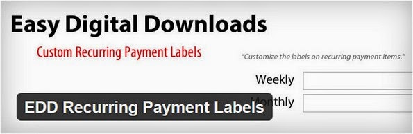 EDD recurring labels plugin
