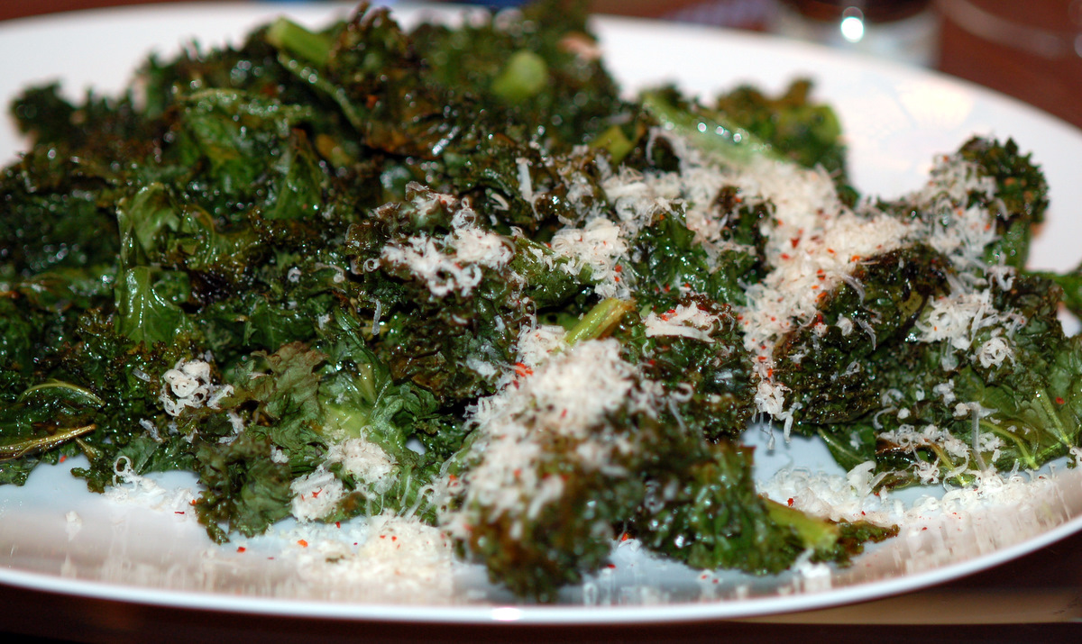 Cook Food. Mostly Plants. Roasted Kale with Parmesan