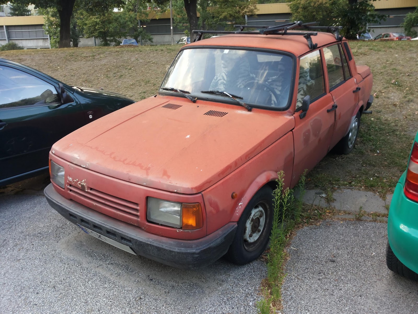 Old Parked Cars Warsaw 1991 IFA Wartburg 1.3