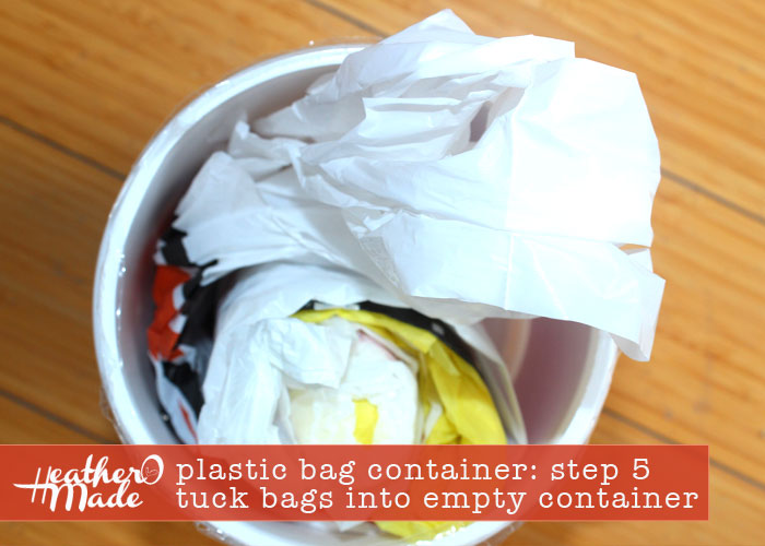 Heather O Made Plastic Bag Container