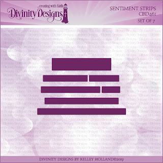 Divinity Designs Custom Sentiment Strip Dies