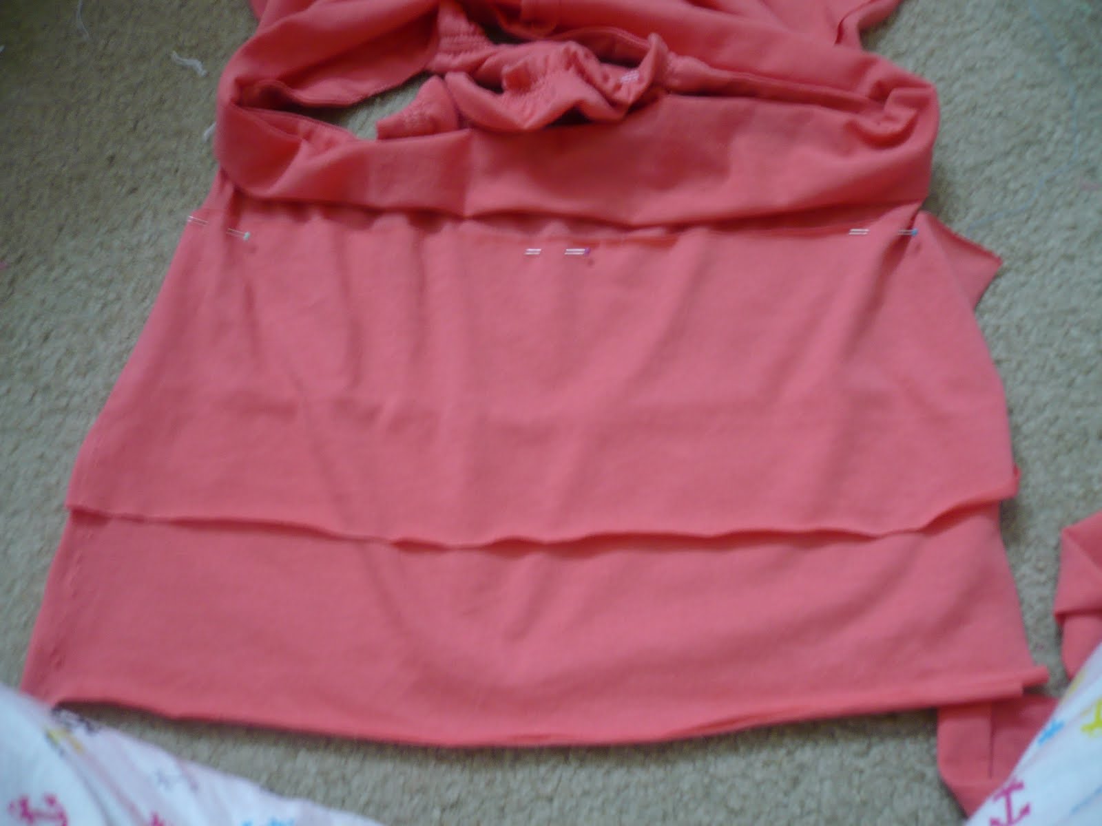 adding ruffles to dress