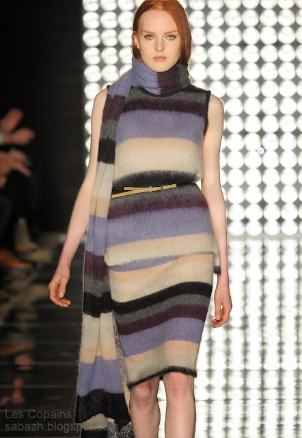 вязание из мохера,вязаное платье 2013-2014,knitted dress,Strickkleid,Les Copains