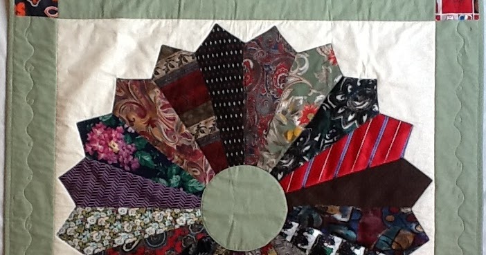 Debbie Lange Quilting: Dresden Plate Quilt from Men's Neckties with ...