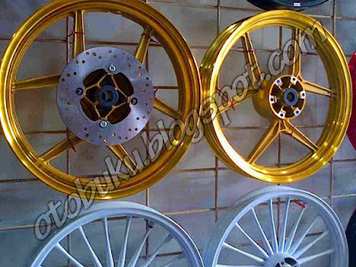 Foto Velg Axio Kuning dan Putih http://otobuku.blogspot.com/2015/12/harga-velg-axio-racing.html