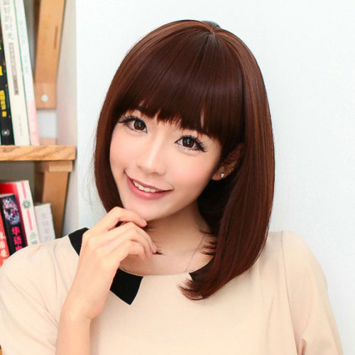 Tóc ngắn duỗi cúp mái thưa trẻ trung và thanh lịch cac kieu toc ngan duoi cup phong dep nhat 2019