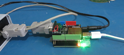 Assembled FT311 and RS232 Shield Hardware
